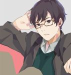  black_hair glasses higashi_no_eden kazuomi_hirasawa male men serious short_hair 