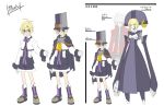  blonde_hair blue_eyes boots cape carl_clover concept_art hat male marionette nirvana official_art ragna_the_bloodedge top_hat 