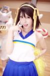  cheerleader cosplay mizuno_shiro pantyhose photo skirt suzumiya_haruhi suzumiya_haruhi_no_yuuutsu 