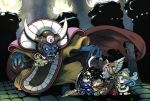  battle chibi dragon_quest dragon_quest_iii fighter_(dq3) mage_(dq3) monster roto sage_(dq3) soldier_(dq3) zoma 