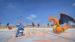  animated animated_gif charizard croagunk pokemon pokken_tournament rock throwing 