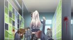  animated animated_gif blood multiple_girls school_uniform violence vivid_strike! 