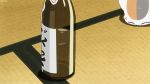  alcohol animated animated_gif bottle cat multicolored_fur natsume_yuujinchou nyanko open_mouth rolling wine_bottle 