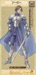  1boy armor arthur_(berwick_saga) berwick_saga cape official_art solo sword 