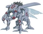  00s bandai claws digimon digimon_adventure_02 fangs insect monster no_humans official_art okuwamon open_mouth scan solo 