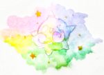  colorful minior minior_(shields_down) no_humans pokemon pokemon_(game) pokemon_sm solo star tagme 