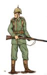  boots ernest gewehr_98 gun helmet pickelhaube rifle soldier solo weapon world_war_i 