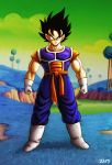 artist_request black_hair boots dragon_ball dragonball_z earrings fusion gloves vegetto vegito