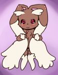  artist_request furry lopunny open_mouth pokemon red_eyes 