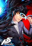  1boy amamiya_ren atlus kurusu_akira lips male male_focus mask megami_tensei parted_lips persona persona_5 school_uniform shin_megami_tensei super_smash_bros. tagme 