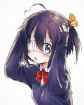  1girl black_hair blue_eyes chuunibyou_demo_koi_ga_shitai! eyepatch takanashi_rikka 