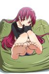  1girl barefoot feet mahou_shoujo_madoka_magica redhead sakura_kyouko sat-c soles toes 