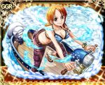  breasts clouds looking_at_viewer nami_(one_piece) one_piece orange_hair tagme tattoo 