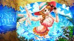  artist_request breasts cleavage glasses jpeg_artifacts large_breasts looking_at_viewer nami_(one_piece) ocean one_piece orange_hair sunglasses tattoo water 