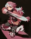  1girl female fire_emblem fire_emblem_if long_hair nintendo pink_hair soleil_(fire_emblem_if) solo sword weapon 