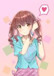  bow brown_hair hair_bow idolmaster idolmaster_cinderella_girls kuensan ogata_chieri 