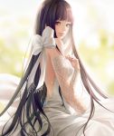  1girl absurdres original osuk2_(osugi) realistic solo white_dress 