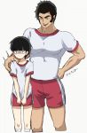  2boys age_difference character_request kageyama_shigeo male_focus mob_psycho_100 multiple_boys muscle size_difference smile 