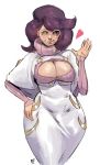  10s 1girl breasts glasses heart pokemon pokemon_(game) pokemon_sm purple_hair redblacktac redblacky solo wicke_(pokemon) 