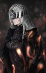  1girl armikni armor dark_souls dark_souls_iii fire_keeper long_hair mask white_hair 