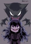  10s 1girl black_hair hairband haunter hex_maniac_(pokemon) long_hair npc_trainer pokemon pokemon_(game) pokemon_xy purple_hair smile violet_eyes watson 