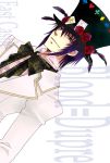  alice_in_the_country_of_the_heart blood_dupre blue_eyes flower hat jacket purple_hair ribbon short_hair smile suit 
