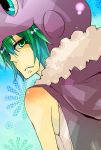  fran green_eyes green_hair hat jacket katekyou_hitman_reborn short_hair 