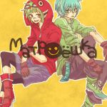  blue_eyes blue_hair boots genderswap gloves goggles green_eyes green_hair gumo happy hatsune_mikuo headphones jacket male_focus pants red_eyes shorts tongue vocaloid yellow_eyes 