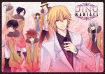  bian_(artist) black_hair blonde_hair cavallone_dino gokudera_hayato grey_hair group hat hibari_kyouya jacket katekyou_hitman_reborn necktie reborn redhead rokudou_mukuro sawada_tsunayoshi suit superbi_squalo yamamoto_takeshi 