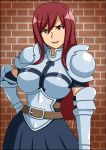  armor erza_scarlet fairy_tail redhead skirt 