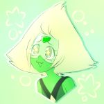  1girl :3 forehead_jewel green_hair green_skin peridot_(steven_universe) short_hair steven_universe visor 