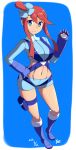  10s 1girl blue_eyes boots breasts female fuuro_(pokemon) gym_leader large_breasts legs long_hair looking_at_viewer nintendo nishiumi_yuuta pokemon pokemon_(game) pokemon_bw 
