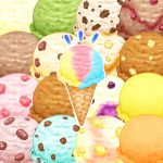  emma_hasegawa food ice_cream ice_cream_cone no_humans original 