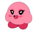  blush full_body genderswap kirby kirby_(series) no_humans plantpenetrator saliva simple_background solo tongue tongue_out white_background 