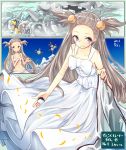  1girl ampharos bikini blue_eyes blush bow brown_hair dress gym_leader long_hair magnemite magneton mikan_(pokemon) poke_ball pokemon pokemon_(creature) pokemon_(game) smile steelix swimsuit twintails white_bikini white_dress xe-cox 