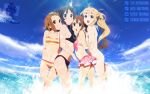  akiyama_mio beach bikini highres hirasawa_yui k-on! kotobuki_tsumugi multiple_girls swimsuit tainaka_ritsu wallpaper water 