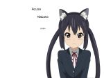  animal_ears catgirl k-on! nakano_azusa transparent vector 