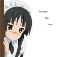  akiyama_mio blush k-on! maid transparent vector 