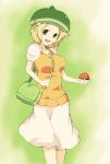  10s 1girl absurdres bel_(pokemon) blonde_hair breasts green_eyes hat highres pokemon pokemon_(game) pokemon_bw short_hair smile solo 
