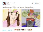  1boy 1girl commentary d.va_(overwatch) face_mask facial_mark long_hair looking_at_viewer mask overwatch soldier:_76_(overwatch) twitter visor whisker_markings 