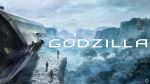  blue cliff cloudy.r copyright_name day fog forest full_body godzilla godzilla_(2017) godzilla_(series) highres mountain nature official_art outdoors rock scenery space_craft standing tree walking 