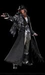  1boy ardyn_izunia coat final_fantasy final_fantasy_xv fingerless_gloves gloves hat highres looking_at_viewer official_art outstretched_arm purple_hair smile solo square_enix 