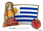  1girl blonde_hair ceibo flag long_hair murakami_senami uruguay 