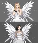  2014 2girls angel_wings artist_request dress go_eunbi jpeg_artifacts kwon_rise ladies&#039;_code multiple_girls polaris_entertainment real_life smile wings 