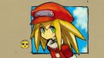  big_hat blonde_hair green_eyes hot_pants long_hair rockman rockman_dash roll_caskett 