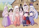  &gt;:( 6+girls animal_ears arabian_clothes armpits bare_arms belly belly_dancing blue_hair bow breasts brown_hair confused eientei frown fujiwara_no_mokou hair_bow hair_ribbon hat houraisan_kaguya inaba_tewi kamishirasawa_keine long_hair long_skirt medium_breasts multicolored_hair multiple_girls navel pants plump pout profitshame purple_hair rabbit_ears red_eyes reisen_udongein_inaba ribbon skindentation skirt smile smirk streaked_hair touhou tress_ribbon very_long_hair white_hair yagokoro_eirin 