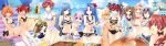  5pb_(choujigen_game_neptune) 6+girls :o ;d absurdres ahoge animal_hood ass bangle beach beach_chair beach_umbrella bell bikini black_eyes blonde_hair blue_hair blush boat bottle bow bowl bracelet breasts broccoli_(choujigen_game_neptune) brown_eyes brown_hair cat_hair_ornament cave_(choujigen_game_neptune) cc_(choujigen_game_neptune) child chopsticks choujigen_game_neptune cleavage closed_eyes clouds collarbone compa corn cyberconnect2_(choujigen_game_neptune) dark_skin drink dual_persona earrings falcom_(choujigen_game_neptune) fish floral_print flower food frilled_bikini frills game_cg glasses_on_head goggles goggles_on_head green_eyes grill hair_bell hair_bobbles hair_flower hair_ornament hair_ribbon hairband halterneck heart heart-shaped_glasses highres holding holding_bottle hood hooded_jacket huge_filesize if_(choujigen_game_neptune) jacket jewelry large_breasts long_hair mages. marvelousaql_(choujigen_game_neptune) meat mole mole_under_eye multicolored_hair multiple_girls mushroom navel necklace neptune_(choujigen_game_neptune) neptune_(series) official_art one-piece_swimsuit one_eye_closed open_mouth orange_eyes orange_hair outstretched_arm palm_tree purple_hair red_(choujigen_game_neptune) redhead ribbon sailboat sausage school_swimsuit short_hair shorts siblings side-tie_bikini side_ponytail sisters sitting small_breasts smile standing standing_on_one_leg swimsuit tail tekken_(choujigen_game_neptune) tongs tray treble_clef tree tsunako twintails two-tone_hair umbrella violet_eyes water watercraft white_hair younger 