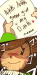  1girl blush brown_hair comic female glasses letter nikki_(swapnote) solo swapnote 