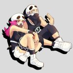  10s 1boy 1girl bandanna highres npc_trainer pokemon pokemon_(game) pokemon_sm sashimi_(mikumikugiri0610) sweat team_skull team_skull_grunt 