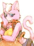  1girl artist_request furry katt_monroe looking_at_viewer star_fox violet_eyes 